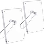 4x6 Picture Frame, Acrylic Clear Photo Frame with Magnets for Tabletop Display, 2 Pack