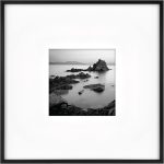 Foundry Metal 18x18 Matted Picture Frame with 8x8 Photo Display, Black Vertical & Horizontal Wall Hanging Frame for Photos & Artwork (1-Pack)