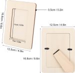 30 PCS 3.16 x 4.7 Inch Wooden Picture Frames, Unfinished Solid Wood Photo Frames for Crafts, Perfect for DIY Painting and Decorative Projects - Image 2