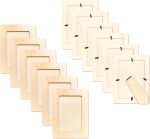 12 Pack Unfinished Wooden Frames Wood Picture Frame for 4 x 6 Photos