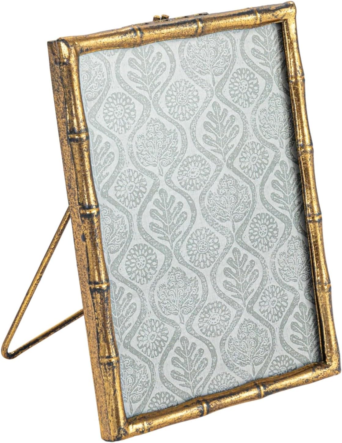 71FzF0A8ZOL._AC_SL1500_.jpg Large Metal and Reclaimed Wood Photo Frame, Gold - Image 1