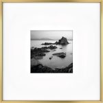 Foundry Metal 18x18 Matted Picture Frame with 8x8 Photo Display, Brass Vertical & Horizontal Wall Hanging Frame for Photos & Artwork (1-Pack)