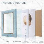 5x7 Picture Frames Set of 4 Rustic Retro Photo Frame with HD Plastic Cover for Wall Mount and Tabletop Display Family Friends Wedding Gift - Image 2