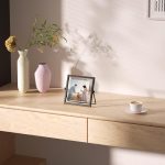 4x4 Floating Picture Frame, Black old Small Photo Frame, Metal Pressed Flowers Desk Picture Frame with Glass, Great for Photos, Gift, Pictures, Wedding, Portraits - Image 2