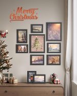 Picture Frames, Collage Picture Frames Set of 10, Two 8x10, Four 5x7, Four 4x6, Photo Frame for Wall Gallery Decor, Table Display, Glass, Ink Black URPF10B - Image 2